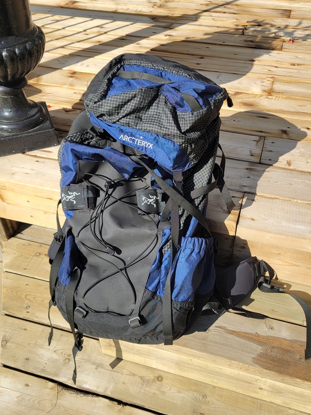 Arc'teryx Blue and Black 52 Technical Hiking Backpack